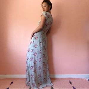 Reformation Dresses - Reformation Mint Floral Maxi Dress Reformation Dresses - Reformation Mint Floral Maxi Dress